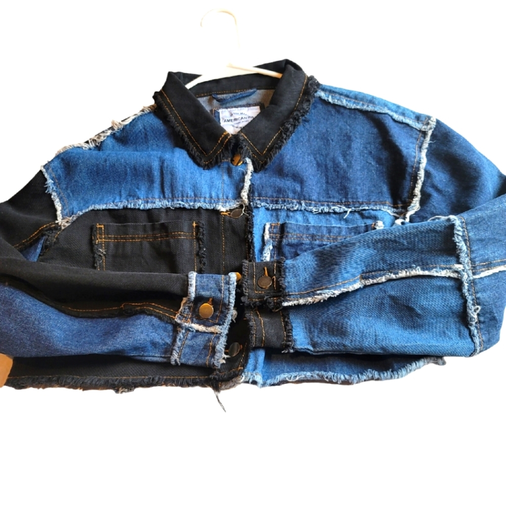Two Toned American Bazi Top and Bottom Denim Jeans